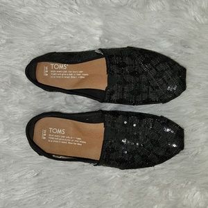 TOMS Classics - Black Sequin